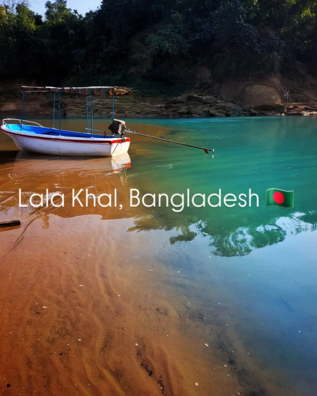 It's incredible this place doesn't get more tourists. There were zero while we were here. Instagram only has a handful of people who have checked in or tagged it?!

📍Green Water of Lala Khal, Sylhet, Bangladesh

$5 - Cost for private boat 
 
Yes the water is really that color 😍 
.
.
.
.
.
.
.

#sylhet #lalakhal #Bangladeshi #Bangladesh #bangladesh🇧🇩 #happytravels #solotraveling #travellingsolo #solotravelling #solotravelingisfun
#solotravelstories #solotravel #travelstory #borntotravel #exploretheworld #wonderlust
#cntraveler #culturetrip #iamatraveller #wanderluster #traveltoexplore #travelandleisure
#openmyworld #travelinspiration #traveltheglobe #ourlonelyplanet #traveldudes